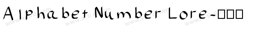 Alphabet Number Lore字体转换